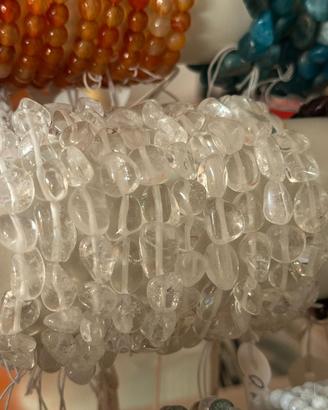 Bracciale Quarzo Ialino in pepita