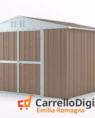 Box struttura lamiera Acciaio 327x307 tortora
