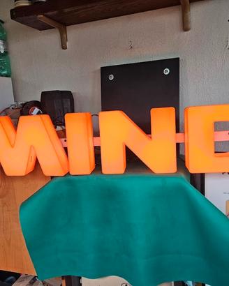 INSEGNA LUMINOSA MIND ARREDO RECUPERO INDUSTRIALE