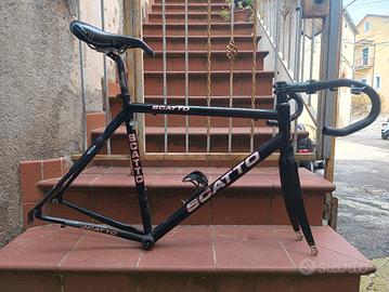 telaio bici da corsa alluminio/carbonio