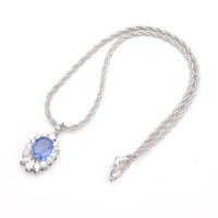 Collana con zaffiro Ceylon No Heat di 6,80 carati