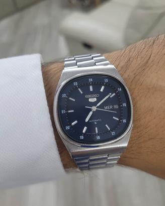 Seiko automatico cassa "TV dial " blu del 1980