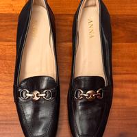 Mocassini in nappa neri,morbido plantare n° 41