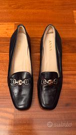 Mocassini in nappa neri,morbido plantare n° 41