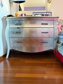 Cassettiera in foglie d’argento Santarossa