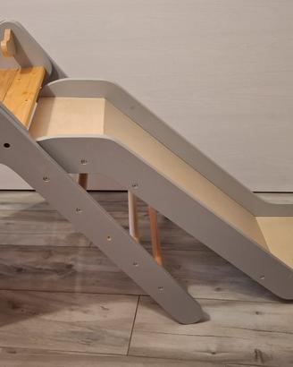 scivolo Montessori in legno
