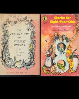2 vintage Puffin books of children's stories