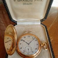 OROLOGIO DA TASCA. Longines 9 Grande Prix oro 18 k