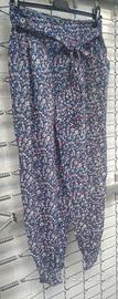 Pantaloni leggeri donna a fiori taglia M