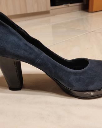 Scarpe décolleté donna blu.
