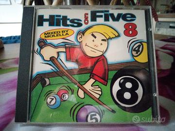 CD HITS ON FIVE 8 Mollella DJ 1994 Buone condizion