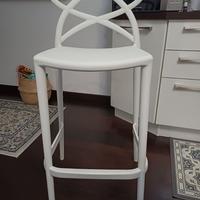 sedie a sgabello moderne bianche