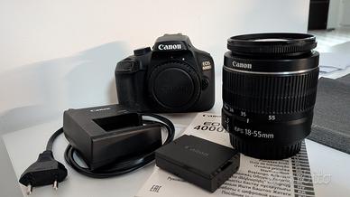Canon eos 4000D + 18-55mm + Treppiedi Omaggio