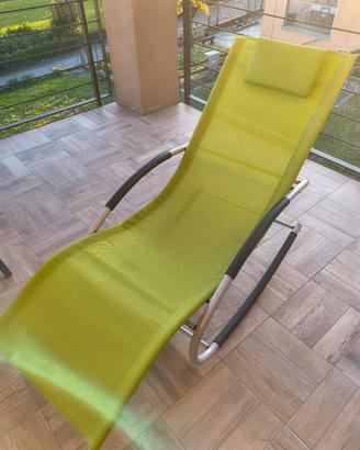 sedia sdraio a dondolo