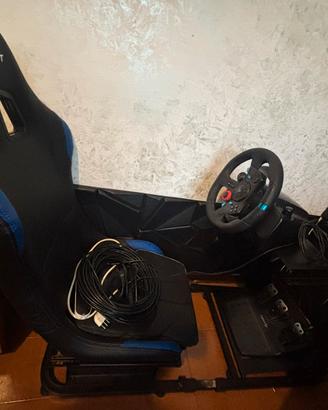 Simulatore Guida postazione Volante Pedali cambio