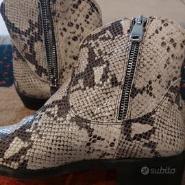 texano in pelle pitonato