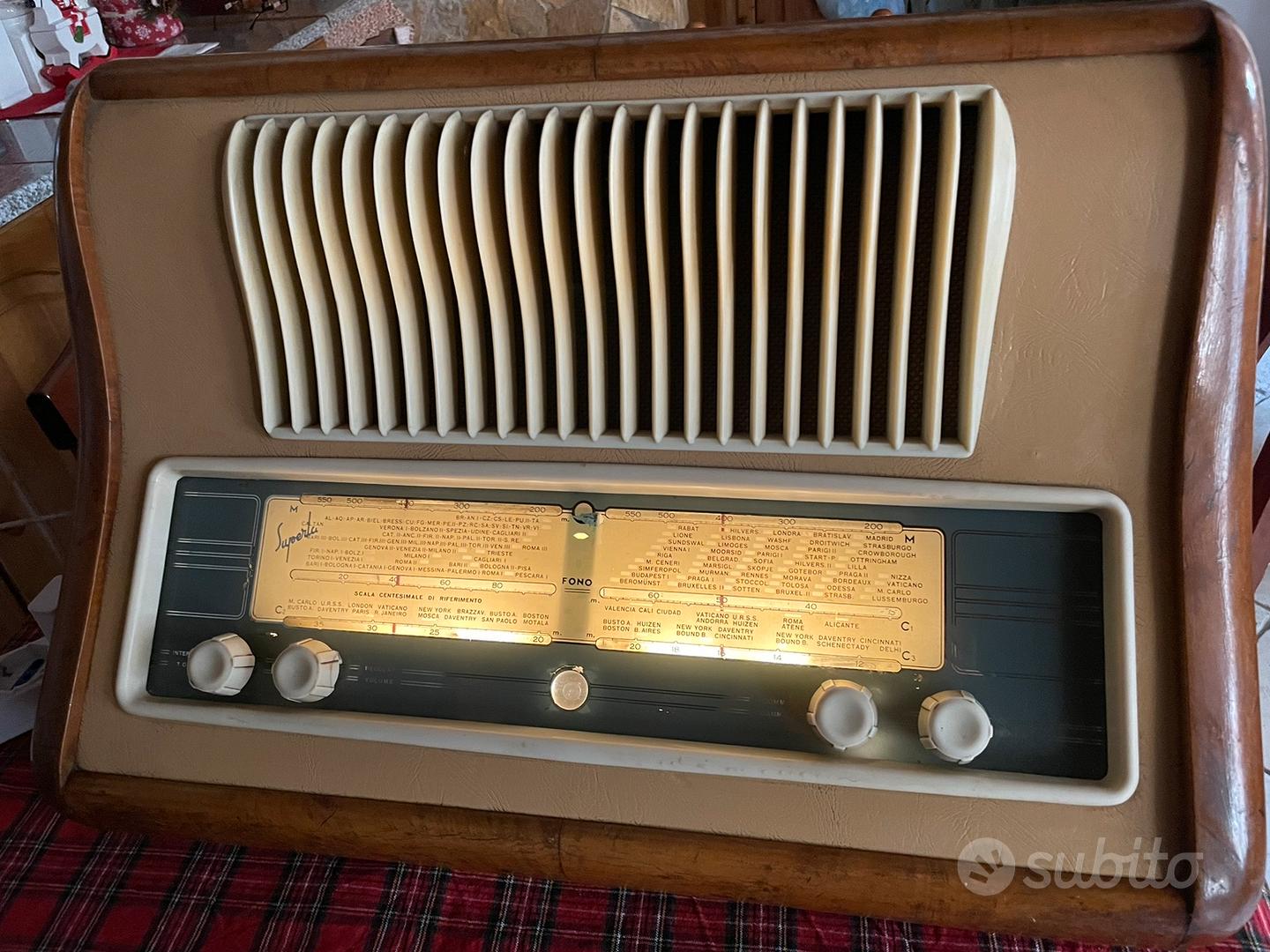 Radio vintage a valvole Philips metà anni 50 - Audio/Video In vendita a Roma