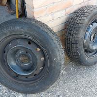 4 vecchi pneumatici Michelin Alpin invernali