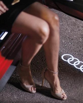 Led logo audi porta originali inscatolati