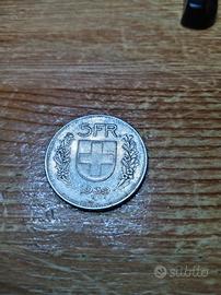 5 Franchi Svizzeri 1939