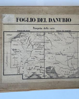 Carta Militare Statistica Europa Centrale- Danubio