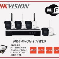 Kit videosorveglianza - nvr - 4 telecamere wifi