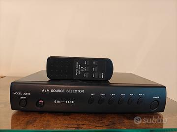 Selettore Audio-Video 6 In 1 Out