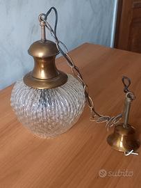 Lampadario a sospensione vintage