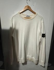 Felpa Bianca Stone Island 