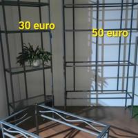 scaffalatura libreria grigio ripiani vetro