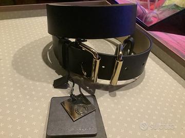 Cintura Hotel Particulier Vera Pelle, nera, NUOVA