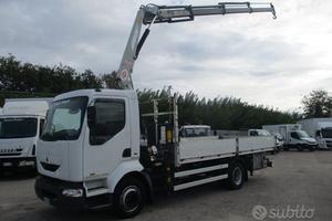 Renault MIDLUM 120/21 GRU PM 8523 4 PIEDI CASSONE
