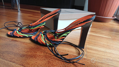 Sandali Missoni originali scarpe donna pelle nuove