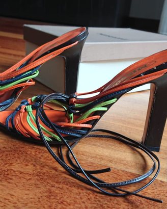 Sandali Missoni originali scarpe donna pelle nuove