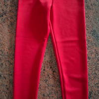 Pantaloni leggings rossi Francomina 6/8 anni