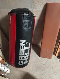 Sacco da boxe Green Hill in vera pelle