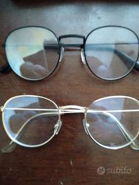 occhiali neutri montatura metallo