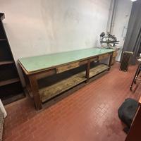 Bancone legno grande vintage