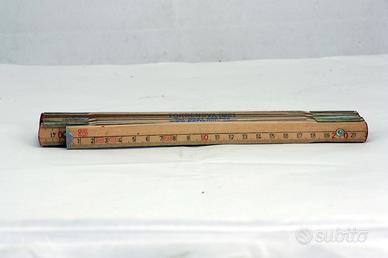 Doppio metro in Legno Acero Doppia Scala 2 mt