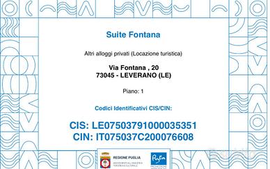 Casa Vacanza SUITE FONTANA, via Fontana 20