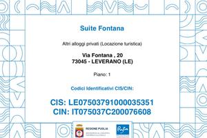 Casa Vacanza SUITE FONTANA, via Fontana 20