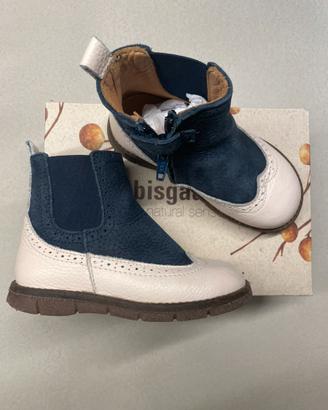 Bisgaard scarponcini panna/blu n.26
