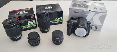 Pentax obiettivi + borse