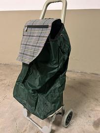 Carrello portaspesa verde