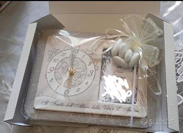 Porta foto con orologio