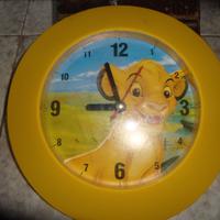 Orologio giallo parete o muro x bimbi: Il Re Leone