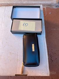 Portachiavi in simil pelle con zip