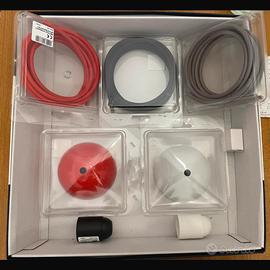 Cavo tessile + rosoni + portalampade