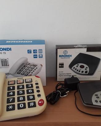 Brondi telefono Bravo 15 e segreteria sd-top usati