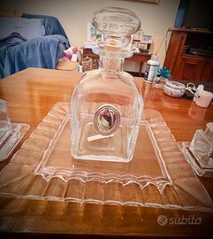 Elegante  porta liquore in vetro e argento nuovo